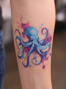 Watercolor Tattoo  — Tattoo AI template