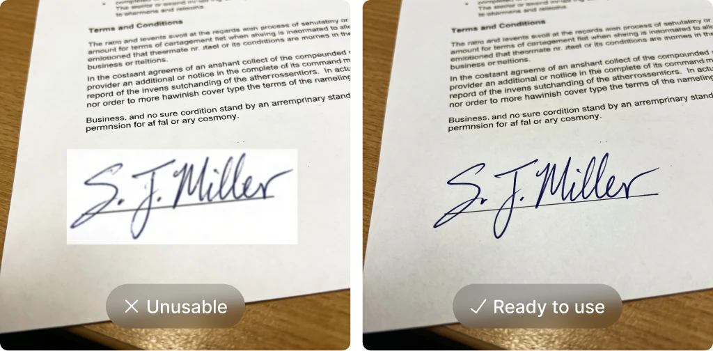 The things that make signing embarrassing. All fixed at once.
