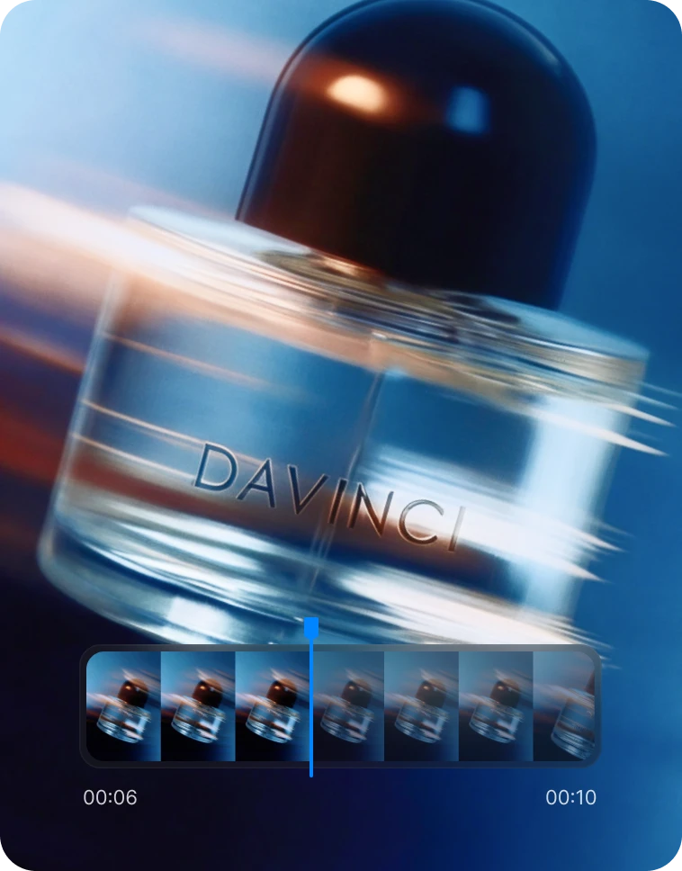 Turn product photos into dynamic commercial videos.